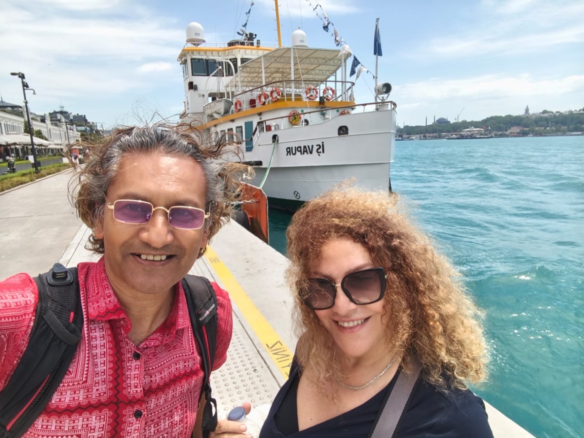 With Kezi by the Bosphorus ferry