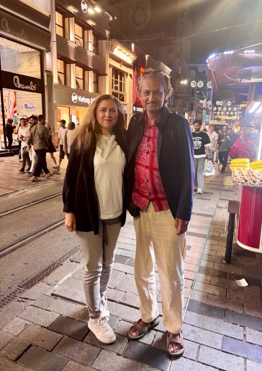 With Ozgul on Istiklal street