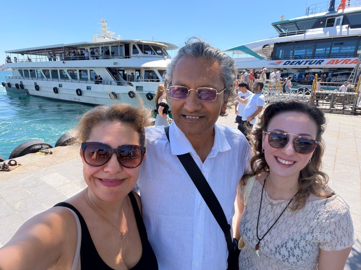 Group selfie at Istanbul waterfront