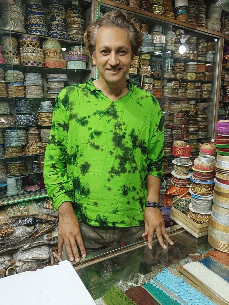 At the bangle shop in Gaya