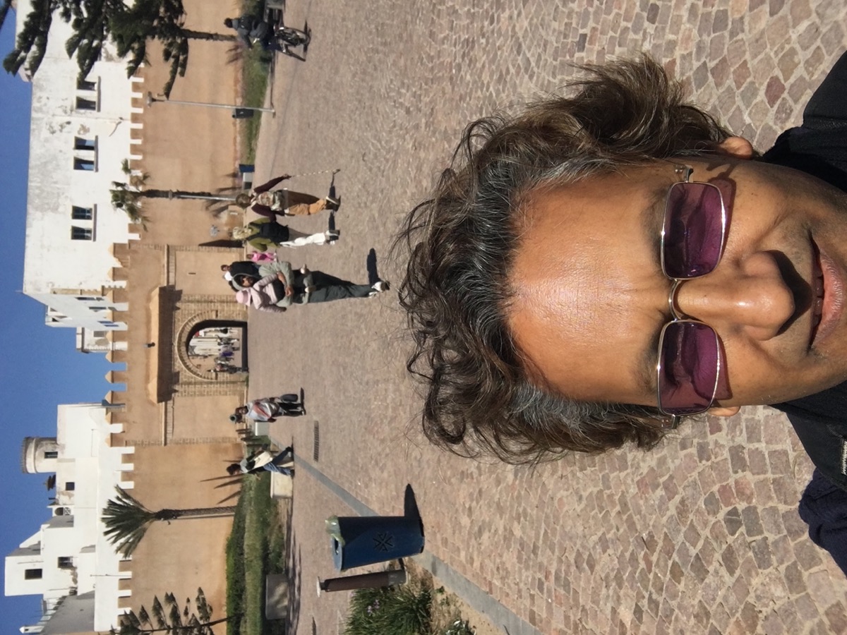 Selfie at Essaouira medina walls