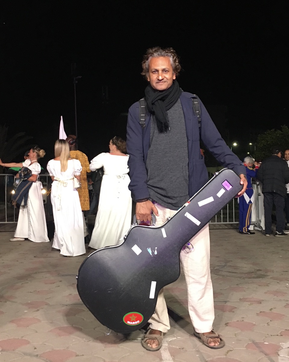 Guitar case at Safi night festival